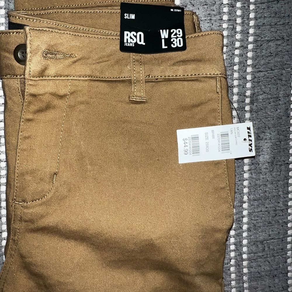 Men’s slim fit RSQ tan jeans